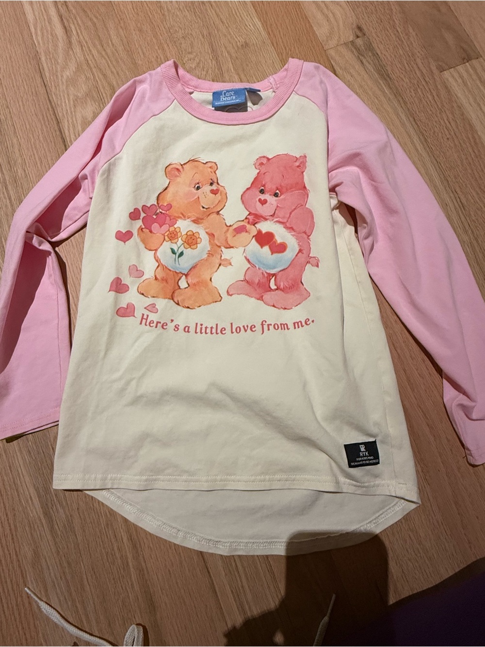 Care Bears Pink & Cream Raglan Kids